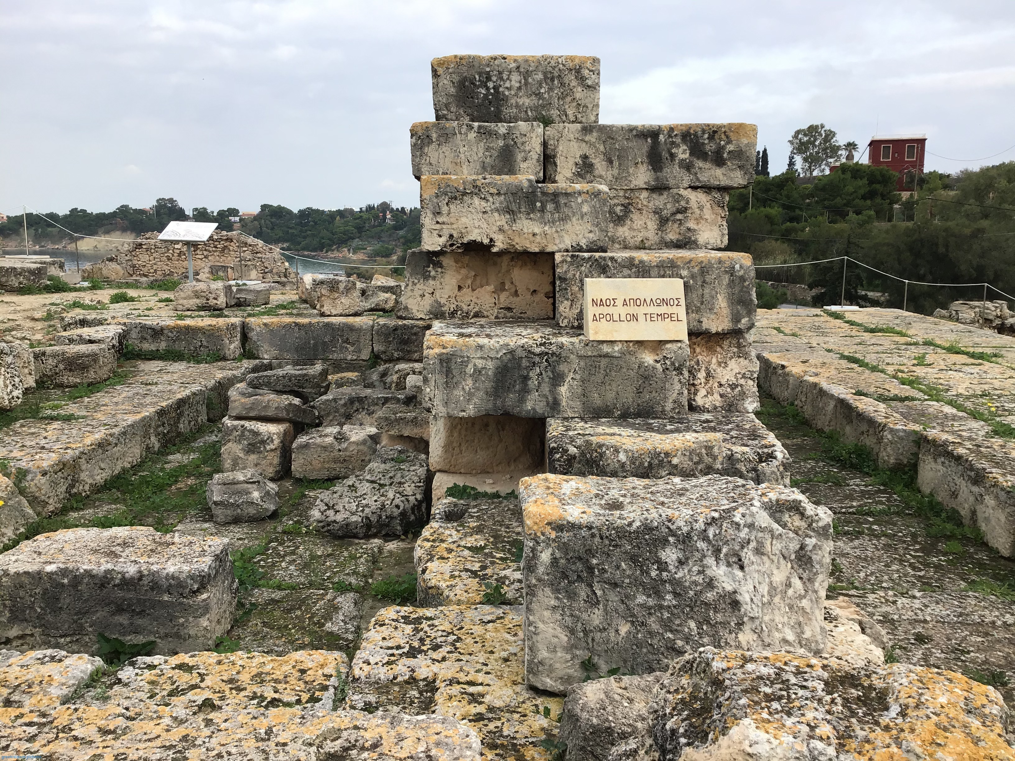 The ruins of the Temple of Apollo.