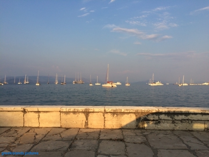 View of the gulf from Corfu Town